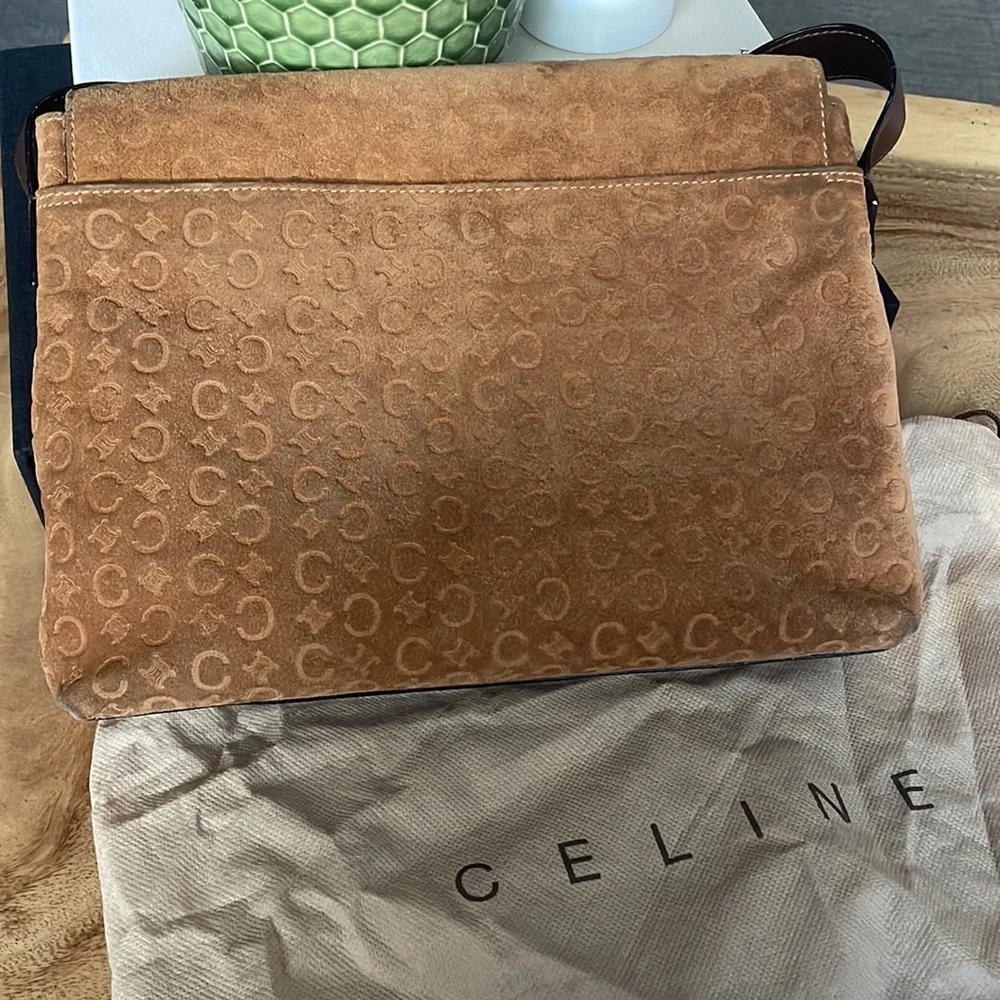 Authentic CELINE suede tote bag - Picture 2 of 9